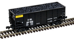 Atlas Master N 50007212 55 Ton Fishbelly Coal Hopper Central Railroad of New Jersey CNJ 3-Pack