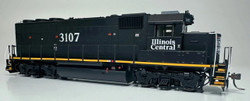Rapido Trains Inc HO 40552 DCC/ESU LokSound V5 Equipped EMD GP40R Locomotive Illinois Central 'Black Scheme' IC #3108