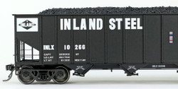 Tangent Scale Models HO 32111-15 IC Centralia Shops 3834CuFt Quad Coal Hopper Inland Steel 'Delivery Black 1968' INLX #10251