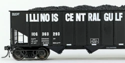 Tangent Scale Models HO 32114-05 IC Centralia Shops 3834CuFt Quad Coal Hopper Illinois Central Gulf 'Delivery Black 1977' ICG #363111