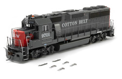 Athearn HO ATH-1213 DCC/Econami Sound Equipped EMD GP60 Locomotive Cotton Belt SSW #9701