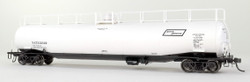 Tangent Scale Models HO 31160-03 NACC 1963 Design 33,000 Gallon Dual Diameter LPG/AA Tank Car NATX 'White Lease Delivery 1963' NATX #32020