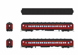 Broadway Limited Imports HO 9738 Reading, Blue Mountain & Northern 80' Passenger Coach RBMN  'Maroon Scheme'