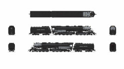Broadway Limited Imports HO 9912 Stealth Series DCC-Ready UP Early Challenger CSA-2 #3822 Post-1947 'Integral Cast Cylinder Front Engine'