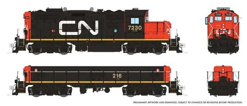Rapido Trains Inc HO 41513 DCC/ESU LokSound V5 Equipped EMD GP9rm