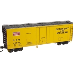 Atlas Trainman HO 20002738  40' PLUG DOOR BOX CAR GREEN BAY & WESTERN 20009