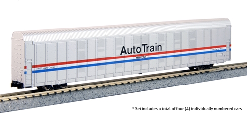 Kato N 106-5508 Autorack  Amtrak Auto Train Phase III 4 Car Set #2