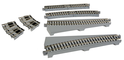 KATO UNITRACK まとめ売り Kato 20-132, N Unitrack Curved Section, 13 3/4