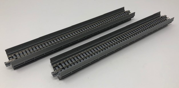 Kato N 20-400 Unitrack Single Track Straight Viaduct 248mm 9-3/4" - 2 Pieces