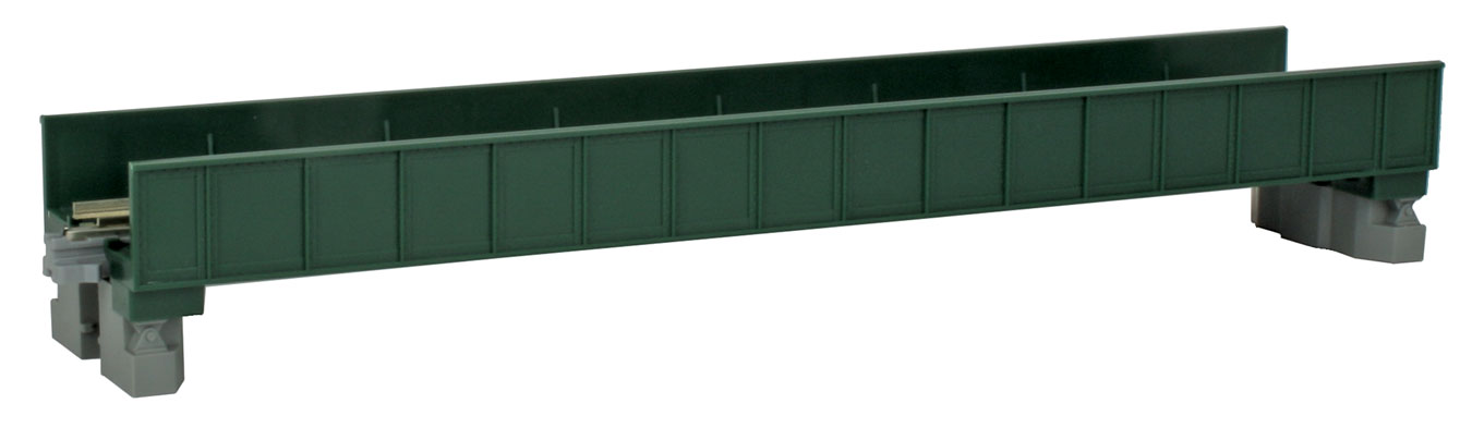 Kato N 20-451 Unitrack Single Track Plate Girder Bridge Green 186mm 7-5/16