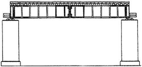 Kato N 20-464 Unitrack Single Track Deck Plate Girder Bridge Black