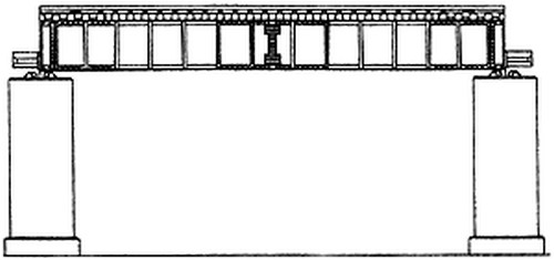 Kato N 20-464 Unitrack Single Track Deck Plate Girder Bridge Black 124mm 4-7/8"