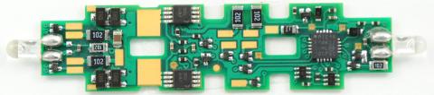 Train Control Systems TCS 1338 K0D8-C 8-Function Drop-In DCC Decoder