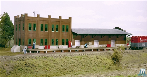 Walthers Cornerstone HO 933-3009 Water Street Freight Terminal - Kit
