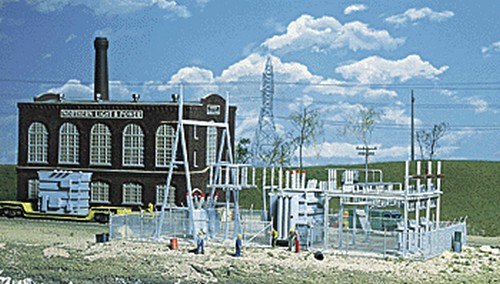 Walthers Cornerstone HO 933-3025, Northern Light & Power Substation - Kit