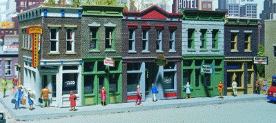 Walthers Cornerstone HO 933-3028 Merchant's Row l - Kit
