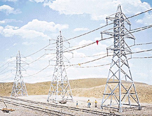 Walthers Cornerstone HO 933-3121 Transmission Towers 4 Pack - Kit