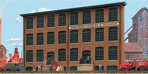 Walthers Cornerstone HO 933-3189 Fireproof Storage & Transfer Background Building - Kit