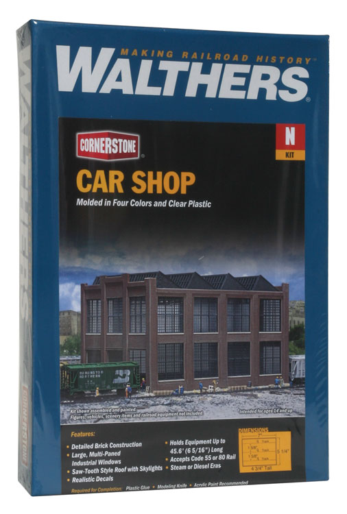 Walthers Cornerstone N 933-3228 Car Shop - Kit