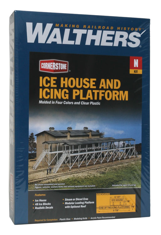 Walthers Cornerstone N 933-3245 Ice House & Icing Platforms - Kit