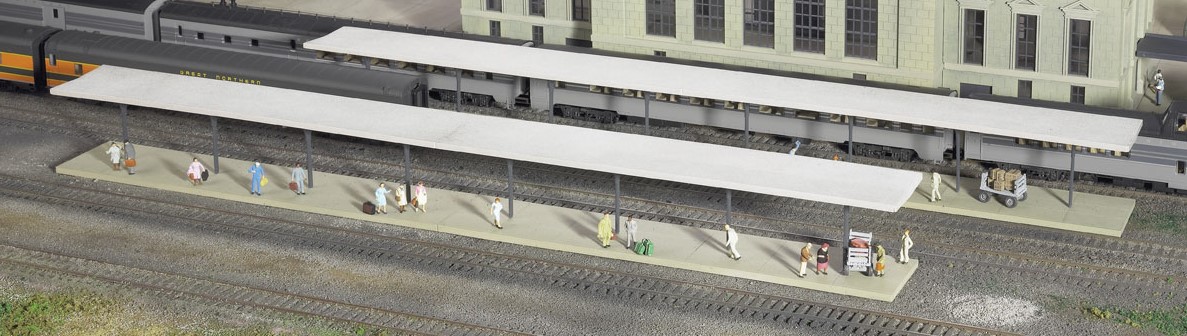 Walthers Cornerstone N 933-3258 Butterfly-Style Station Platform Shelters - Kit