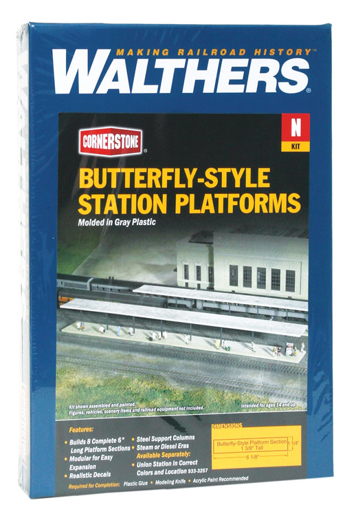 Walthers Cornerstone N 933-3258 Butterfly-Style Station Platform Shelters - Kit