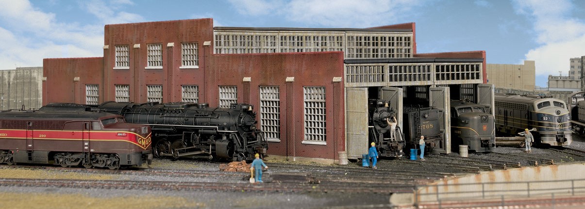 Walthers Cornerstone N 933-3261 Modern Roundhouse 3 Add-On Stalls