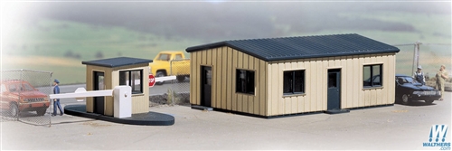 Walthers Cornerstone HO 933-3517 Office and Guard Shack - Kit