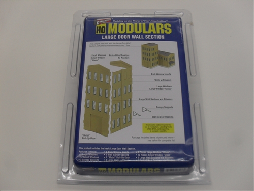 Walthers Modulars HO 933-3727, Large Door Wall Section - Kit