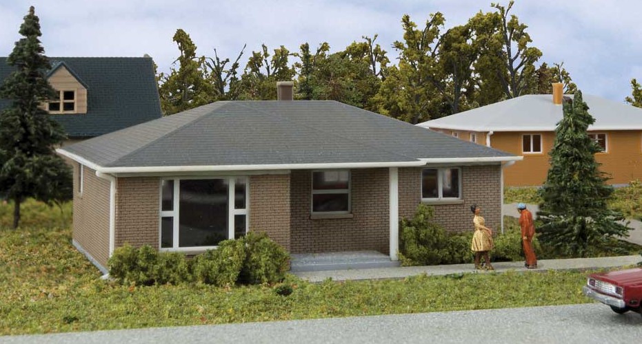 Walthers Cornerstone N 933-3838 Brick Ranch House - Kit