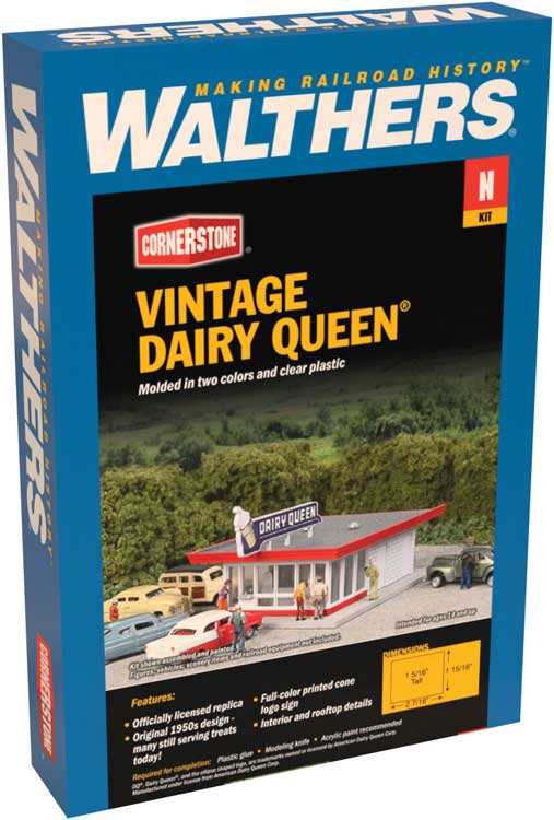 Walthers Cornerstone N 933-3845 Vintage Dairy Queen - Kit