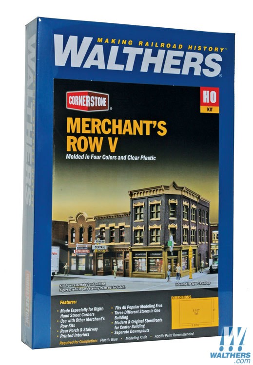 Walthers Cornerstone HO 933-4041 Merchants Row V - Kit