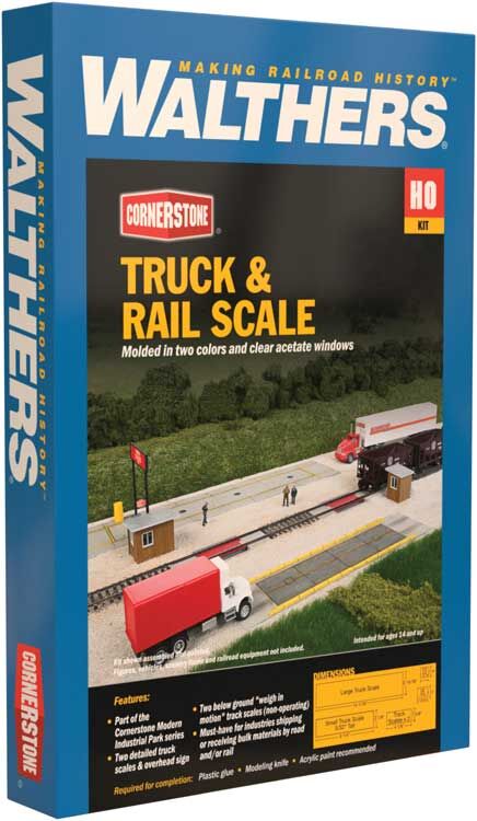 Walthers Cornerstone HO 933-4068 Truck Scale with Weigh House - Kit