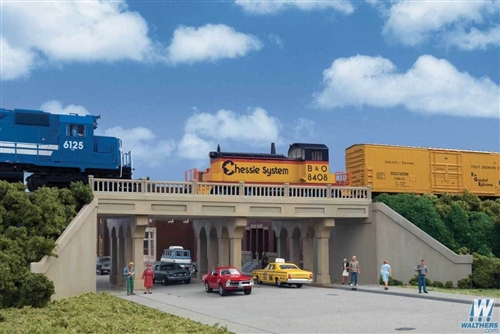 Walthers Cornerstone HO 933-4560 Urban Concrete Overpass - Kit