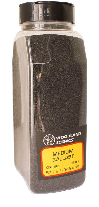 Woodland Scenics B1383 Medium Ballast Shaker - Cinders