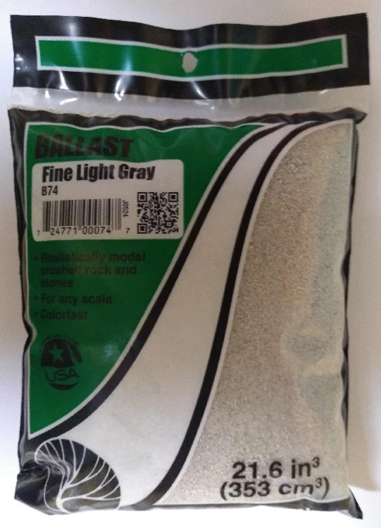 Woodland Scenics B74 Fine Ballast Bag - Light Gray