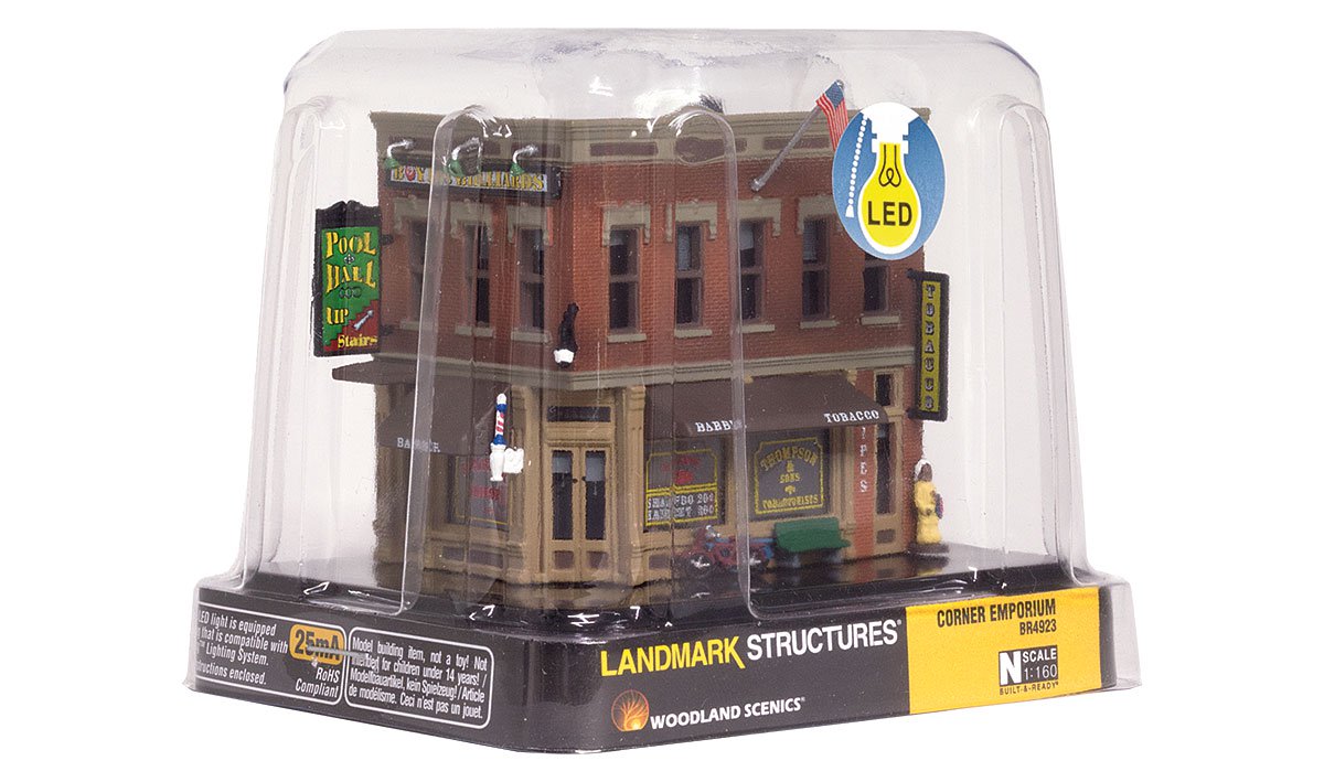 Woodland Scenics BR4923 N Built Up Corner Emporium