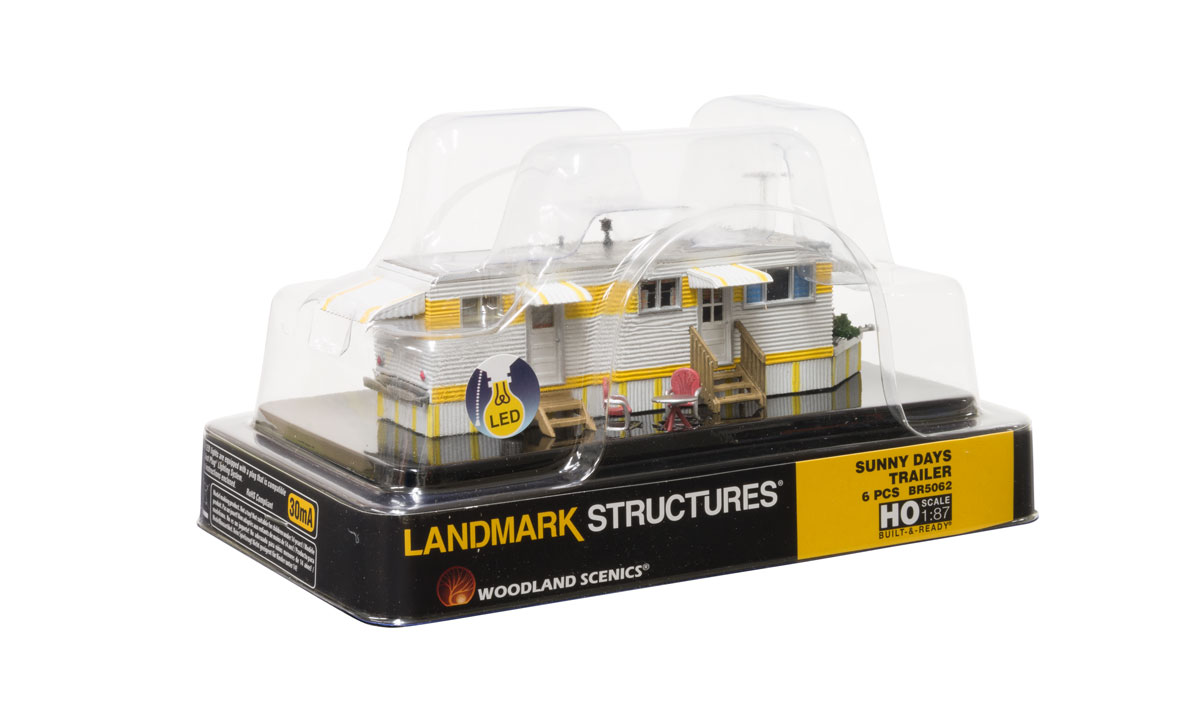 Woodland Scenics HO BR5062 Built Up Sunny Days Trailer
