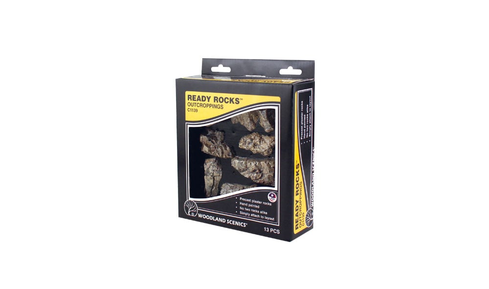 Woodland Scenics C1139 Ready Rocks - Outcropping 