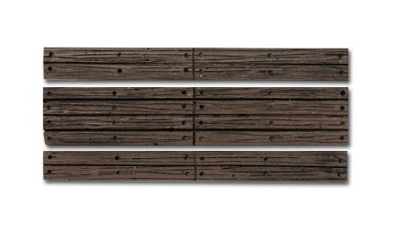 Woodland Scenics HO C1147 Grade Crossing Wood Plank - 2 Sets