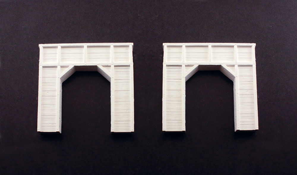 Woodland Scenics N C1154 Single Track Tunnel Portal Timber - 2 Pieces