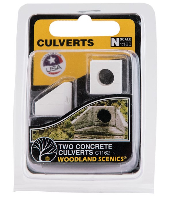 Woodland Scenics N C1162 Culvert Concrete - 2 Pieces