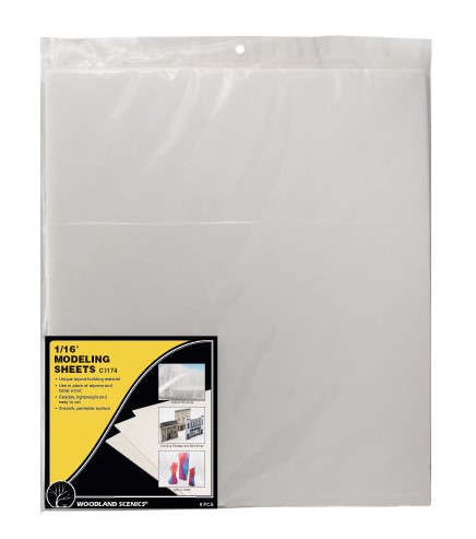 Woodland Scenics C1174 1/16" Modeling Sheets - 8 per package