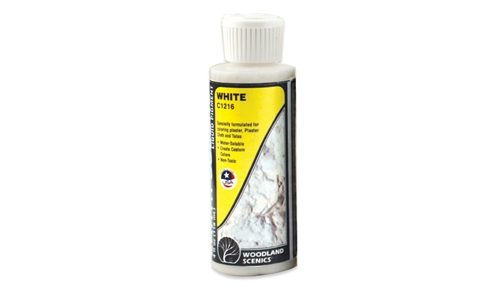 Woodland Scenics C1216 Earth Colors Liquid Pigment - White - 4oz