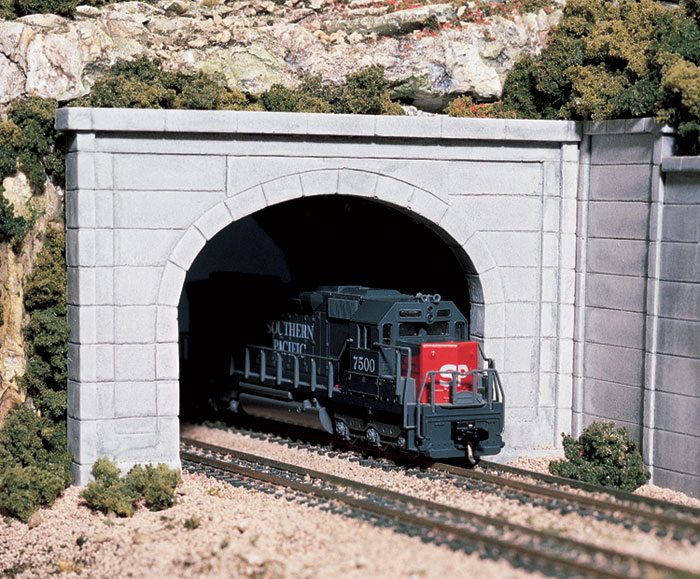 Woodland Scenics HO C1256 Double Track Tunnel Portal Concrete