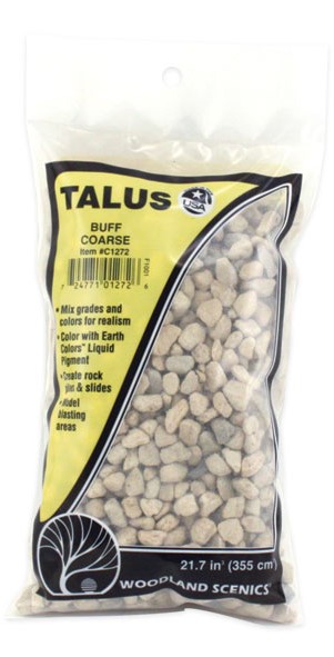 Woodland Scenics C1272 Talus - Coarse - Buff - 21.7 cu.in Bag