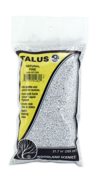 Woodland Scenics C1282 Talus - Fine - Natural - 21.7 cu.in Bag
