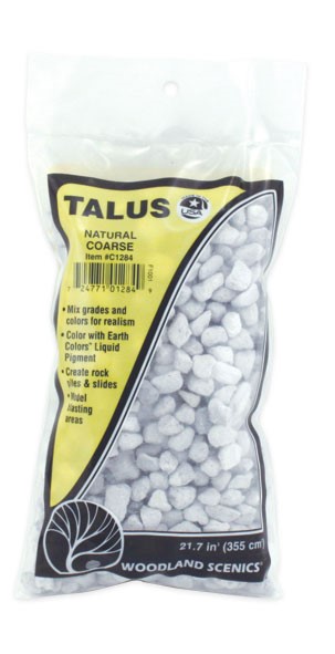 Woodland Scenics C1284 Talus - Coarse - Natural - 21.7 cu.in Bag