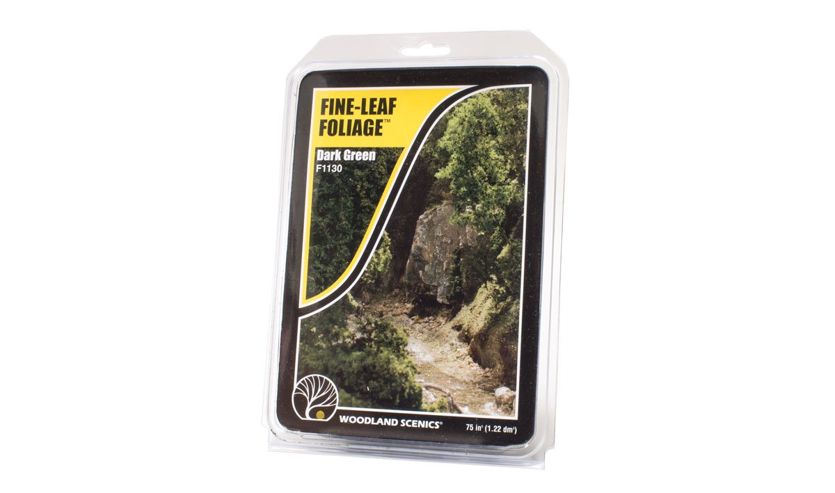 Woodland Scenics F1130 Fine Leaf Foliage - Dark Green