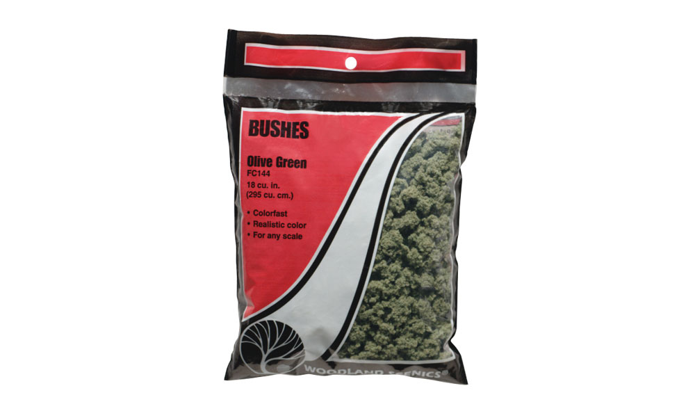 Woodland Scenics FC144 Bushes Olive Green - Bag